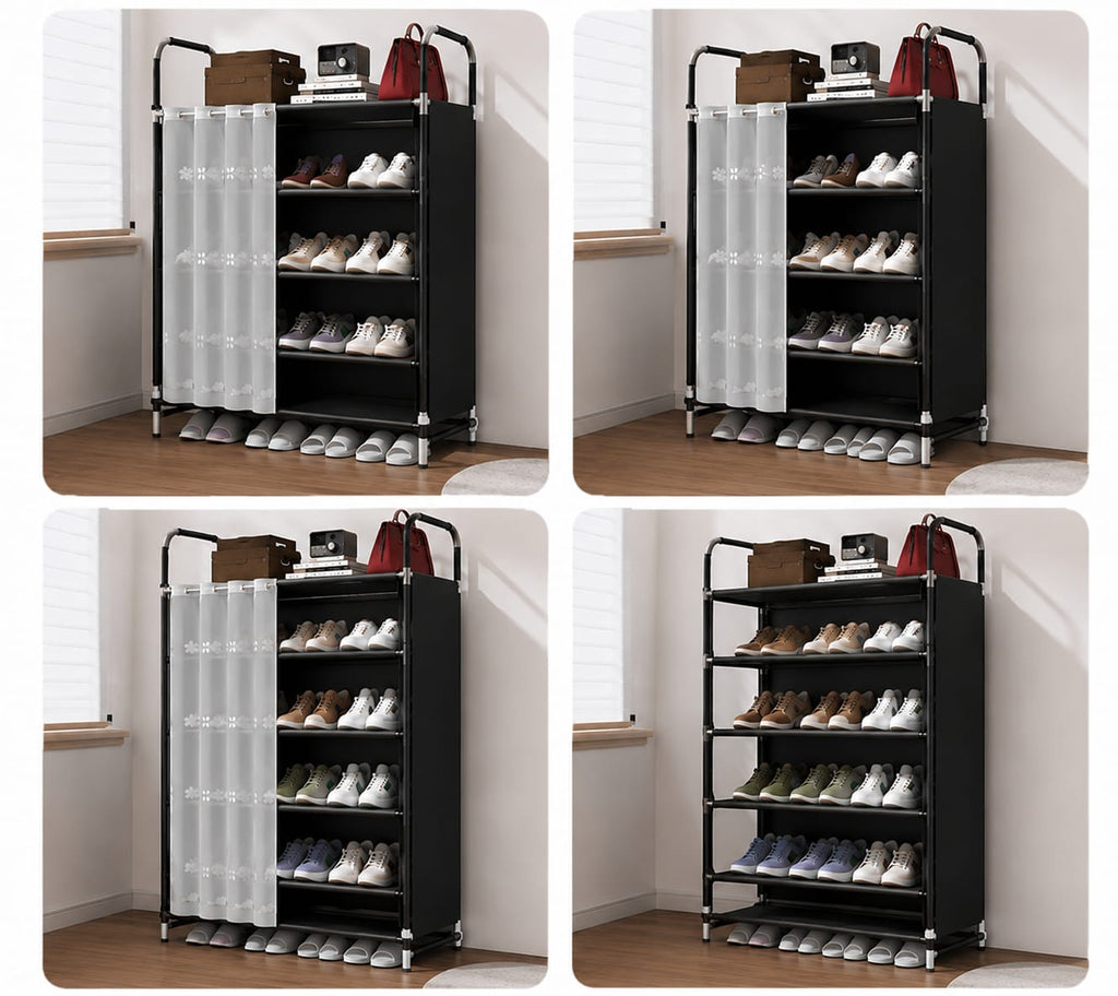 Premium 5-Tier Shoe Rack with Dustproof Cover