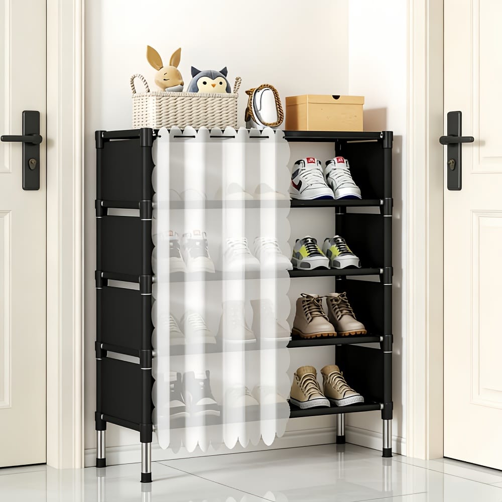 Premium 5-Tier Shoe Rack with Dustproof Cover