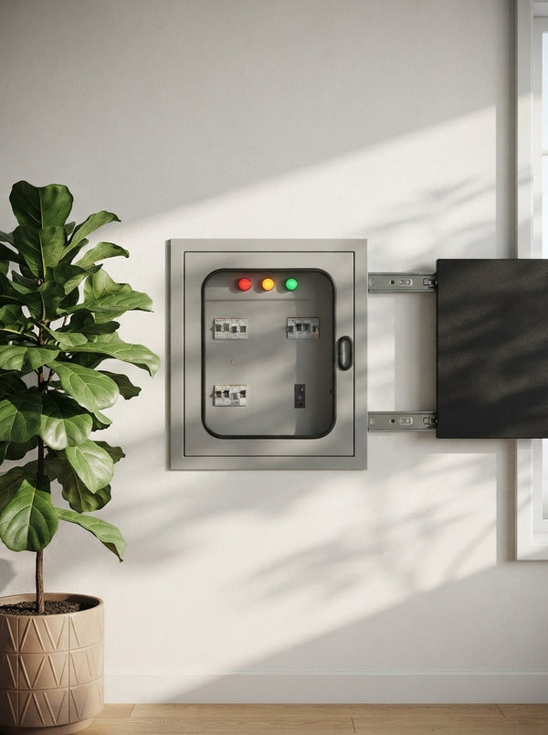 Modern Sliding Electrical Panel Cover