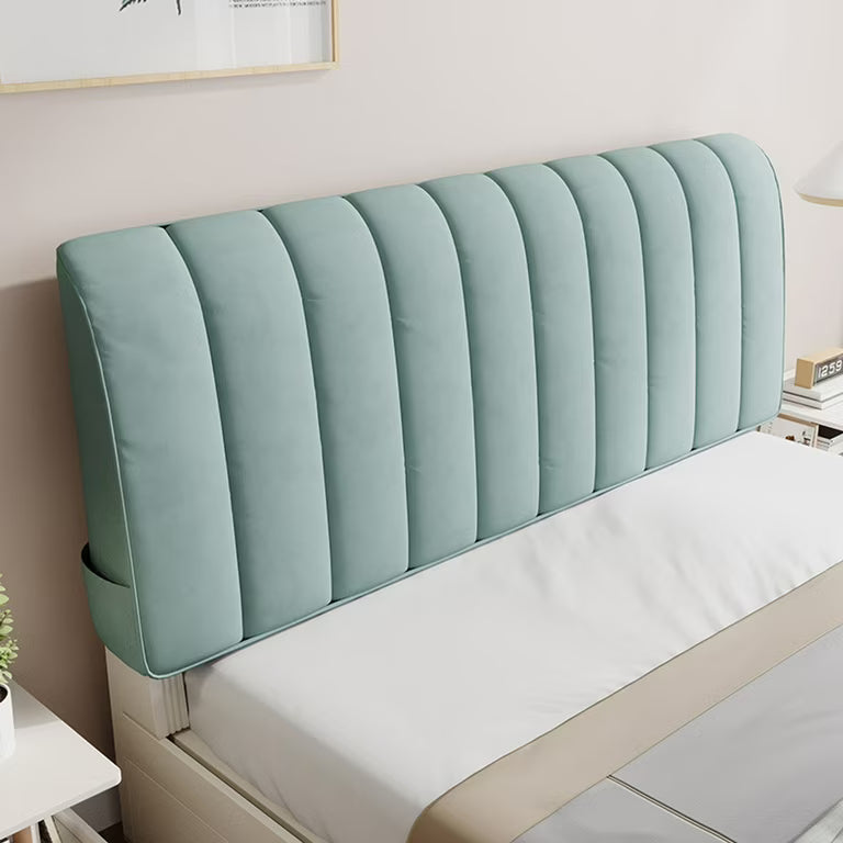 Designer Padded Plush Bed Headboard Velvet Cover King Size (Width:75 inch x Height:30 inch)