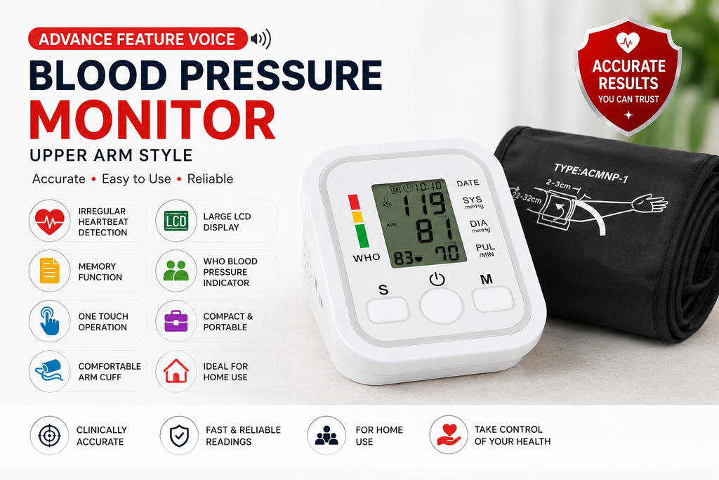 🩺 Advance Feature Voice Blood Pressure Monitor 🩺